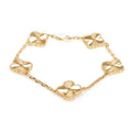 Van Cleef & Arpels CLOVER 5 MOTIF PINK GOLD BRACELET