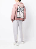 Haculla graphic-print hooded bomber-jacket