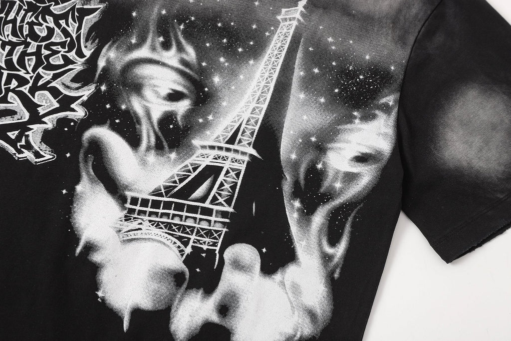 HEISTAR Eiffel Tower Graphic Short-Sleeve T-Shirt
